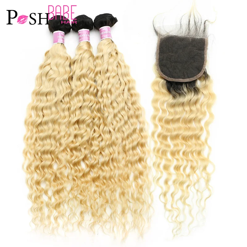 POSH BABE 1B 613 Blonde Ombre Deep Wave Bundles with Closure 12- 28 Inch Brazilian Remy Hair 2 3 4 Bundles with 4x4 Lace Closure
POSH BABE 1B 613 Blonde Ombre Deep Wave Bundles with Closure 12- 28 Inch Brazilian Remy Hair 2 3 4 Bundles with 4x4 Lace Closure