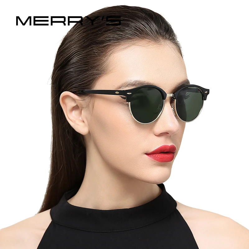 MERRY'S Women Retro Rivet Polarized Sunglasses Classic Brand Designer Men Sunglasses Half Frame S'8054
MERRY'S Women Retro Rivet Polarized Sunglasses Classic Brand Designer Men Sunglasses Half Frame S'8054