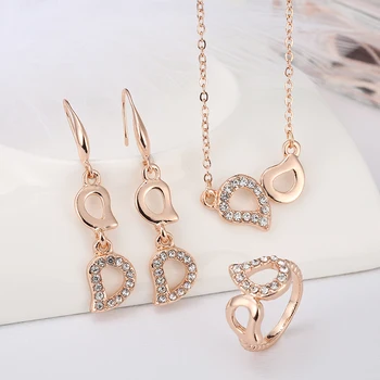 New Arrival Wholesale Austria Crystal Jewelry Heart Shape Letter D Fashion Costume Jewelry Sets for Women Necklace Earrings RIng
New Arrival Wholesale Austria Crystal Jewelry Heart Shape Letter D Fashion Costume Jewelry Sets for Women Necklace Earrings RIng