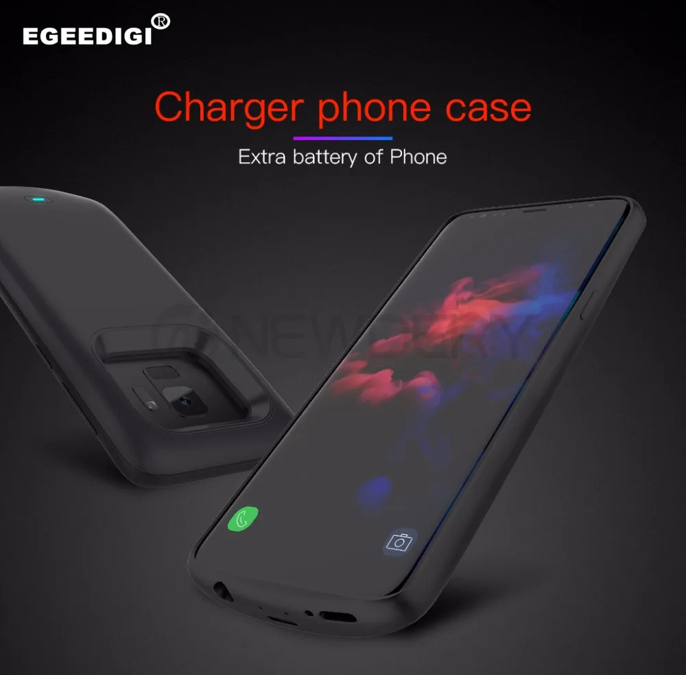 Egeedigi 5000mAh Soft TPU Battery Charging Cover For Samsung Note9 S9 Plus Portable Extra backup Power Bank Charge Case For S9+
Egeedigi 5000mAh Soft TPU Battery Charging Cover For Samsung Note9 S9 Plus Portable Extra backup Power Bank Charge Case For S9+