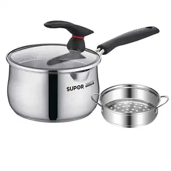 Stainless steel composite bottom milk pot small soup pot instant noodles can be covered with induction cooker open flame univers
Stainless steel composite bottom milk pot small soup pot instant noodles can be covered with induction cooker open flame univers