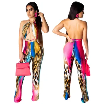 Fashion 2019 Leopard Print Women Jumpsuit Halter Backless Overalls Streetwear Off Shoulder Playsuit
Fashion 2019 Leopard Print Women Jumpsuit Halter Backless Overalls Streetwear Off Shoulder Playsuit