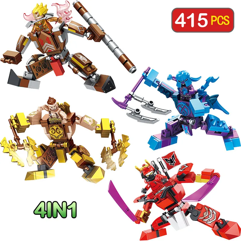 4 In 1 Legoingly Bricks Avengers Bionicle Building Blocks Romance of the Kingdoms Heroes Figures Monkey King Toy for Children
4 In 1 Legoingly Bricks Avengers Bionicle Building Blocks Romance of the Kingdoms Heroes Figures Monkey King Toy for Children