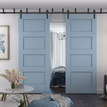 (USA Free shipping ) 10-16FT Top ceiling mount sliding double wood barn door hardware rustic black ceiling bracket
(USA Free shipping ) 10-16FT Top ceiling mount sliding double wood barn door hardware rustic black ceiling bracket