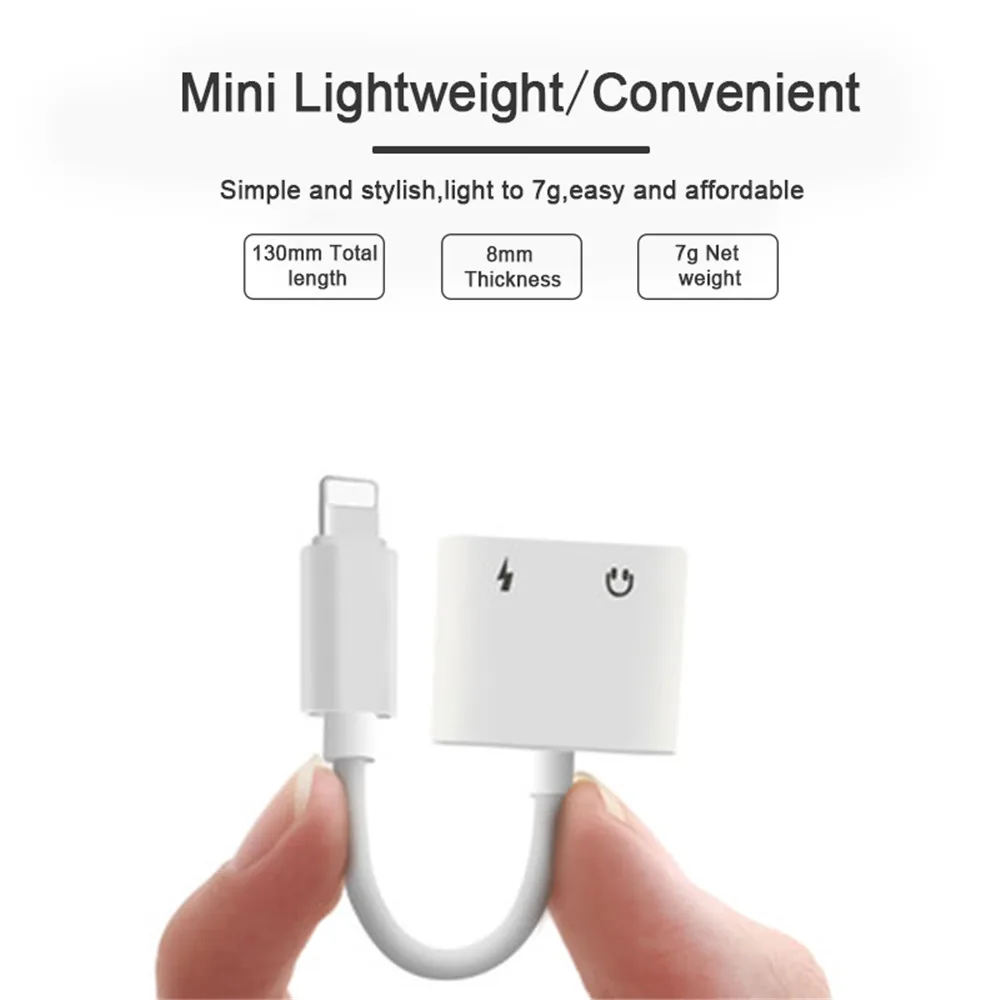 2 In 1 Charging Lighting Adapter 3.5mm Jack Portable Connecter For IPhone 8 7 Plus X XS XR MAX Charge Audio Adaptor AUX Splitter
2 In 1 Charging Lighting Adapter 3.5mm Jack Portable Connecter For IPhone 8 7 Plus X XS XR MAX Charge Audio Adaptor AUX Splitter