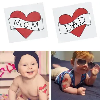 Waterproof Removable Temporary Tattoo Sticker Red Heart Love Dad/Mom Kids Boys Girls Fake Tattoos Child Baby Photography Prop
Waterproof Removable Temporary Tattoo Sticker Red Heart Love Dad/Mom Kids Boys Girls Fake Tattoos Child Baby Photography Prop