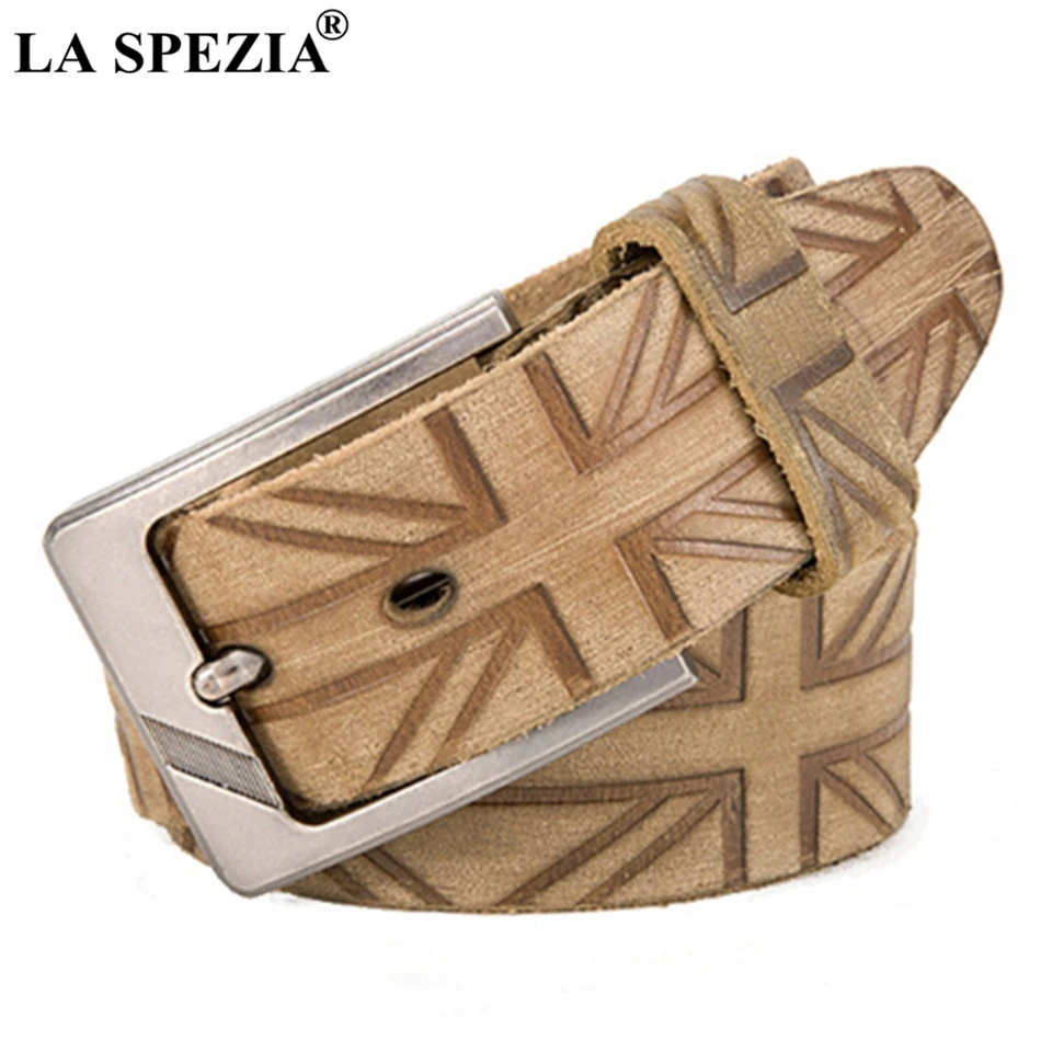 LA SPEZIA Genuine Leather Belts For Men Khaki Print Pin Buckle Belt Male 2019 Brand Real Leather Cowhide Square Accessories Belt
LA SPEZIA Genuine Leather Belts For Men Khaki Print Pin Buckle Belt Male 2019 Brand Real Leather Cowhide Square Accessories Belt
