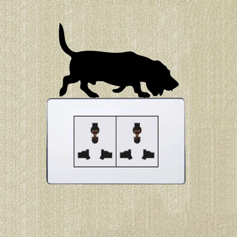 Basset Hound Dog Cartoon Fashion Light Switch Sticker Vinyl Decoration Wall Sticker 2SS0665
Basset Hound Dog Cartoon Fashion Light Switch Sticker Vinyl Decoration Wall Sticker 2SS0665