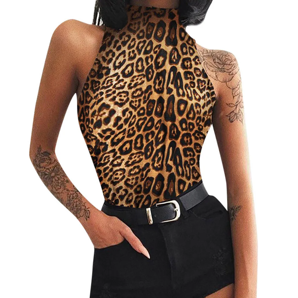 sleeveless turtleneck jumpsuit