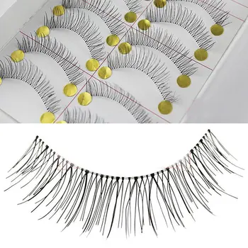 50 Pairs Natural Look Taiwan Handmade Fake False Eyelashes Eye Lashes Transparent Stem High Quality #218 Classical Eyelashes
50 Pairs Natural Look Taiwan Handmade Fake False Eyelashes Eye Lashes Transparent Stem High Quality #218 Classical Eyelashes