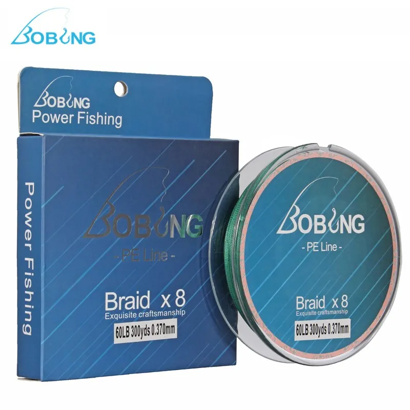 

Bobing 300M PE Braided Line Super Strong Multifilament 8 Strands PE Fishing Lines 15-60LB Braided Wire Carp Fishing Accessories