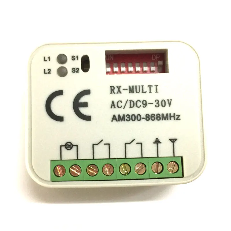 Multi frequency 280-868mhz auto scan frequency Universal Garage door remote control receiver
Multi frequency 280-868mhz auto scan frequency Universal Garage door remote control receiver