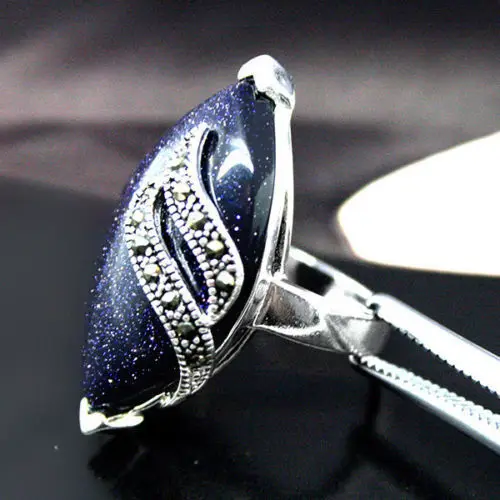 wholesale New Blue Sand Stone Marcasite 925 STERLING SILVER RING pick Size 7/8/9/10
wholesale New Blue Sand Stone Marcasite 925 STERLING SILVER RING pick Size 7/8/9/10