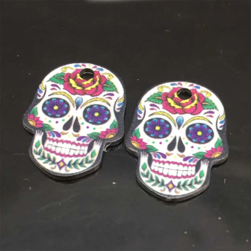 6pcs Flower Sugar Skull Mexican Day of The Dead Stainless Steel Charms for Earring Bracelet Necklace Making Accessories
6pcs Flower Sugar Skull Mexican Day of The Dead Stainless Steel Charms for Earring Bracelet Necklace Making Accessories