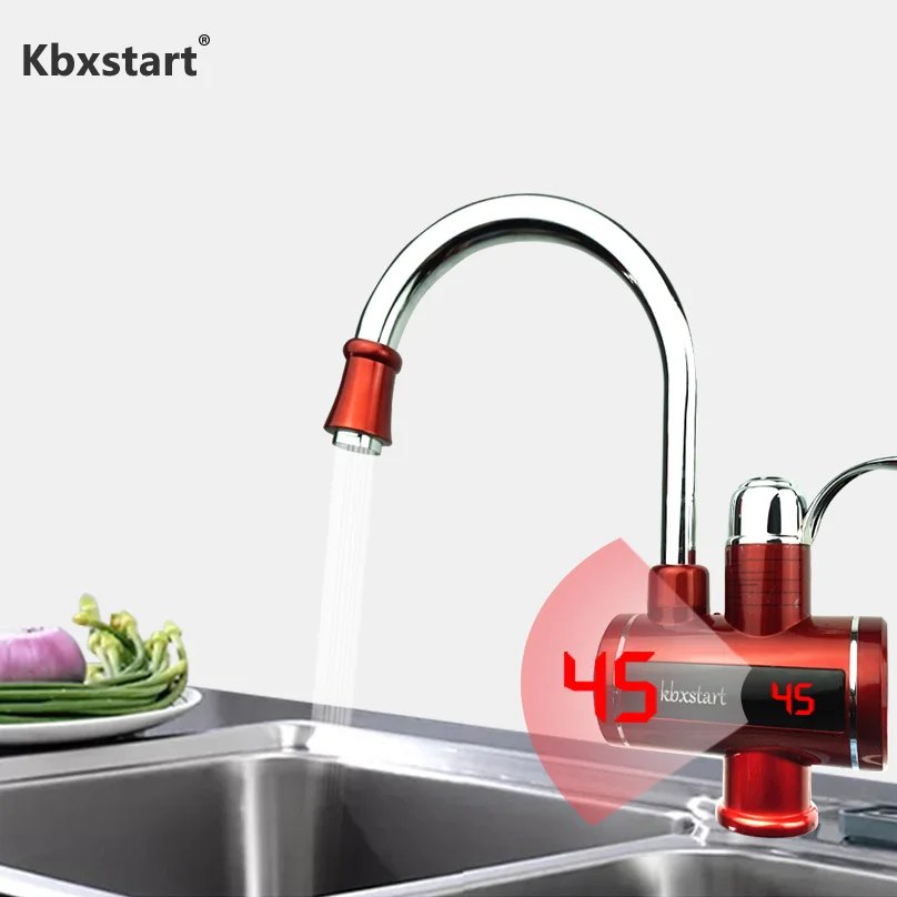 3000W Instant Hot Water Tap Tankless Electric Faucet Kitchen Led Display Heater With Resettable Temperature Protection Button
3000W Instant Hot Water Tap Tankless Electric Faucet Kitchen Led Display Heater With Resettable Temperature Protection Button