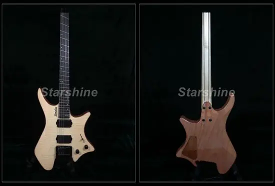 Starshine Headless Guitar YL-WT20 1PC Mahogany Body Pull/Push Knobs Fanned Frets 5pcs wood Neck Flamed Maple Top
Starshine Headless Guitar YL-WT20 1PC Mahogany Body Pull/Push Knobs Fanned Frets 5pcs wood Neck Flamed Maple Top