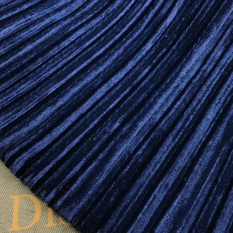 2 meters 150cm 59.05" width navy pleated accordion pleuche fabric for Autumn Winter skirt dress MM409
2 meters 150cm 59.05" width navy pleated accordion pleuche fabric for Autumn Winter skirt dress MM409