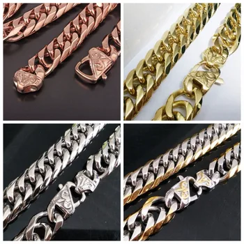 13/16mm Wide Double Curb Chain Silver/Gold/Silver Gold/Rose Gold Color Necklace Or Bracelet Stainless Steel 7-40" Jewelry
13/16mm Wide Double Curb Chain Silver/Gold/Silver Gold/Rose Gold Color Necklace Or Bracelet Stainless Steel 7-40" Jewelry