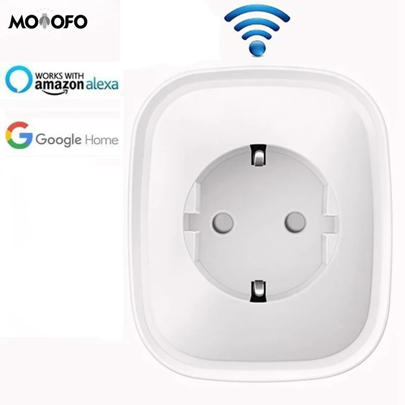 

Wireless Smart Plug Smart Plug Wifi Plug Remote Control Timer works with Amazon Alexa Echo, Echo Dot and Google Home