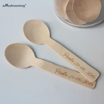 200 Personalized Gift Dessert Spoon Coffee Spoon Ice Cream Spoons Engraved Personalised Gifts Wedding gift 10cm Wood Utensils
200 Personalized Gift Dessert Spoon Coffee Spoon Ice Cream Spoons Engraved Personalised Gifts Wedding gift 10cm Wood Utensils