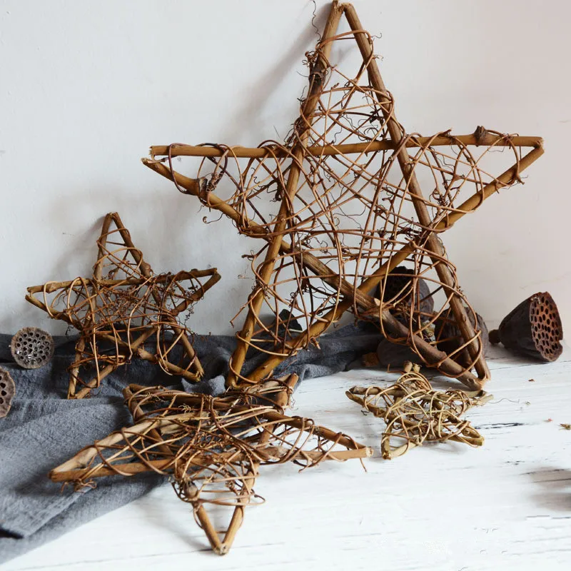Xmas Garland Home Door Wall DIY Rattan Star Sepak Takraw Home Wedding Christmas/Birthday Christmas Natural Dried Rattan Wreath
Xmas Garland Home Door Wall DIY Rattan Star Sepak Takraw Home Wedding Christmas/Birthday Christmas Natural Dried Rattan Wreath