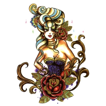 3pcs Mrs. Rose Waterproof Temporary Tattoo Sticker maquiagem tatouage temporaire espada tatuajes cheap stuff body tattoo henna 
3pcs Mrs. Rose Waterproof Temporary Tattoo Sticker maquiagem tatouage temporaire espada tatuajes cheap stuff body tattoo henna