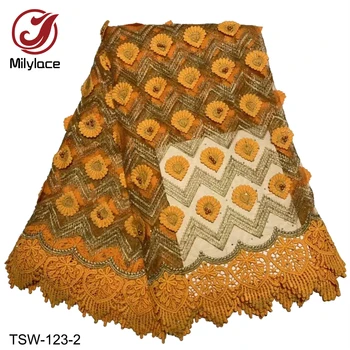 Nigerian lace fabric with Beads and stones 5 yards mixed-color embroidery tulle lace fabric with appliques for dresses TSW-123
Nigerian lace fabric with Beads and stones 5 yards mixed-color embroidery tulle lace fabric with appliques for dresses TSW-123