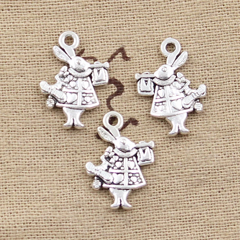 12pcs Charms Trumpet Rabbit 21x15mm Antique Making Pendant fit,Vintage Tibetan Bronze Silver color,DIY Handmade Jewelry
12pcs Charms Trumpet Rabbit 21x15mm Antique Making Pendant fit,Vintage Tibetan Bronze Silver color,DIY Handmade Jewelry