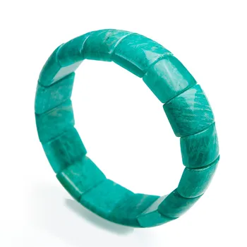 Genuine Green Natural Amazonite Gemstone Bangle Bracelets Women Crystal Rectangle Bead Bracelet Accessories Gift Drop Shipping
Genuine Green Natural Amazonite Gemstone Bangle Bracelets Women Crystal Rectangle Bead Bracelet Accessories Gift Drop Shipping