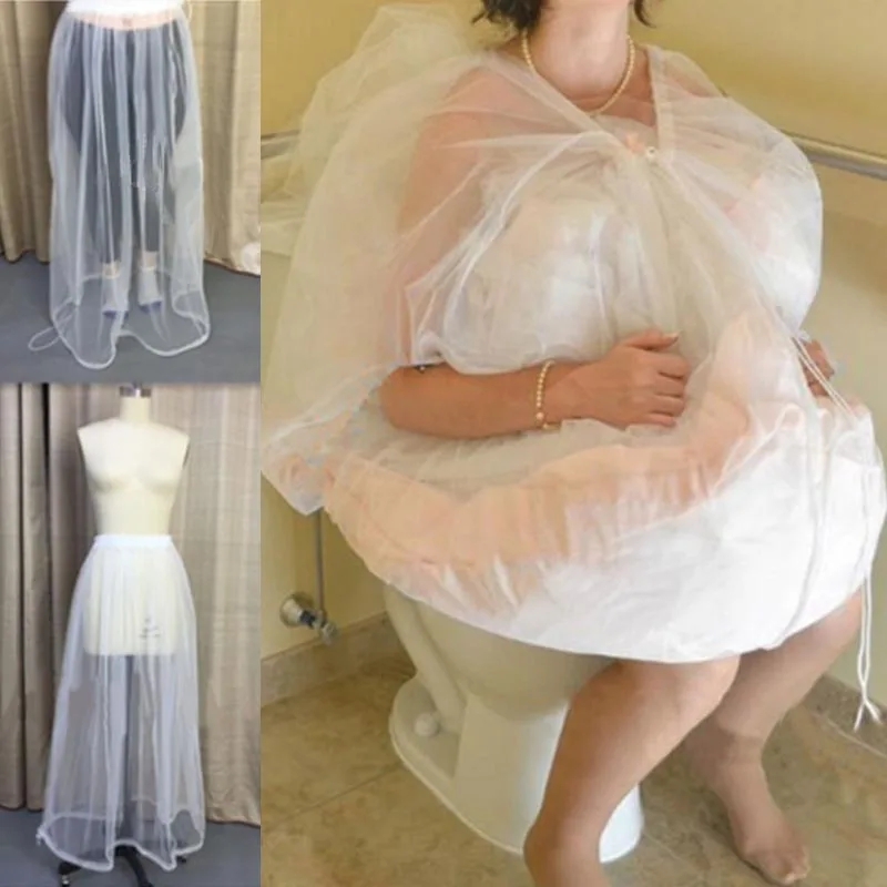 Costumebuy Bridal Wedding Dress Gather Skirt Slip Women White Petticoat Underdress for Toilet Underskirt Save You From Toilet
Costumebuy Bridal Wedding Dress Gather Skirt Slip Women White Petticoat Underdress for Toilet Underskirt Save You From Toilet