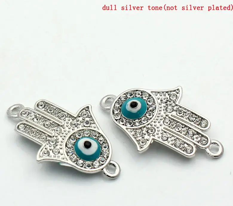 DoreenBeads Zinc alloy Connectors Findings Hamsa Symbol Hand Silver Tone EyeWith Rhinestone White Rhinestone 3.6cmx22mm,1 Pc
DoreenBeads Zinc alloy Connectors Findings Hamsa Symbol Hand Silver Tone EyeWith Rhinestone White Rhinestone 3.6cmx22mm,1 Pc