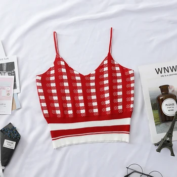 HELIAR Summer Crop top 2020 lady Sexy street Wear V-Neck knitting Underwear Crop top women Cloth Sleeveless Camisole
HELIAR Summer Crop top 2020 lady Sexy street Wear V-Neck knitting Underwear Crop top women Cloth Sleeveless Camisole