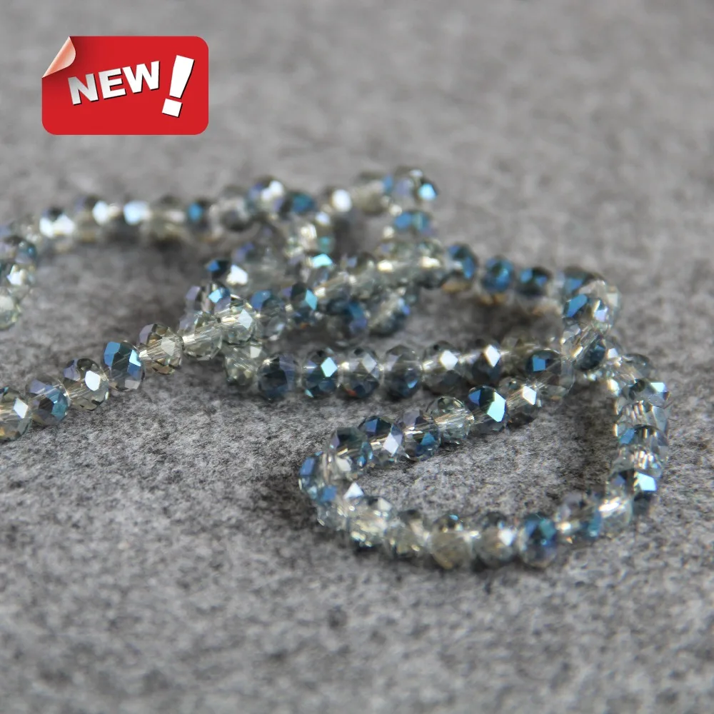 4x6mm Faceted Blue AB+ Colorful Glass Crystal Beads Loose 100pcs DIY Jewelry Making Design Wholesale Semi Finished Stones Balls
4x6mm Faceted Blue AB+ Colorful Glass Crystal Beads Loose 100pcs DIY Jewelry Making Design Wholesale Semi Finished Stones Balls