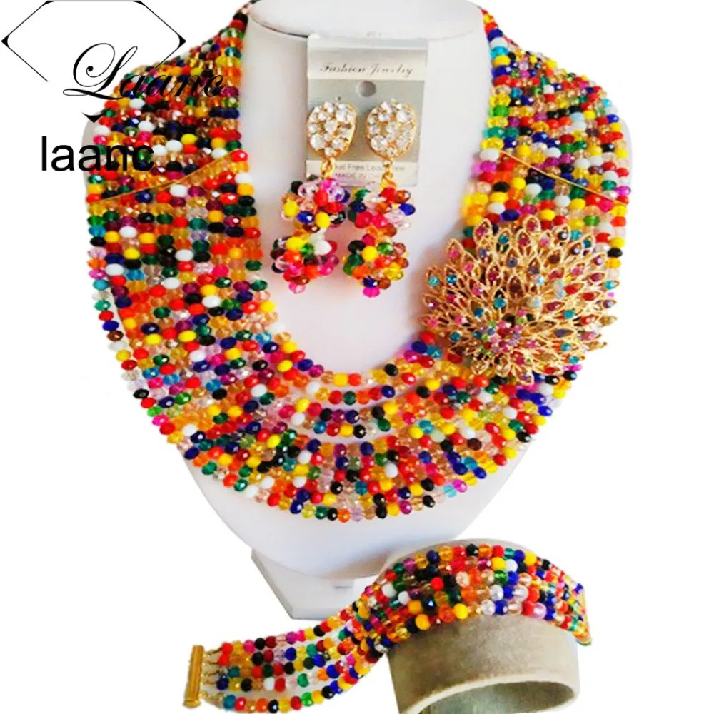 Indian Bridal Necklace Nigerian Wedding African Beads Crystal Mulitcolor Dubai Jewelry Sets AL200
Indian Bridal Necklace Nigerian Wedding African Beads Crystal Mulitcolor Dubai Jewelry Sets AL200