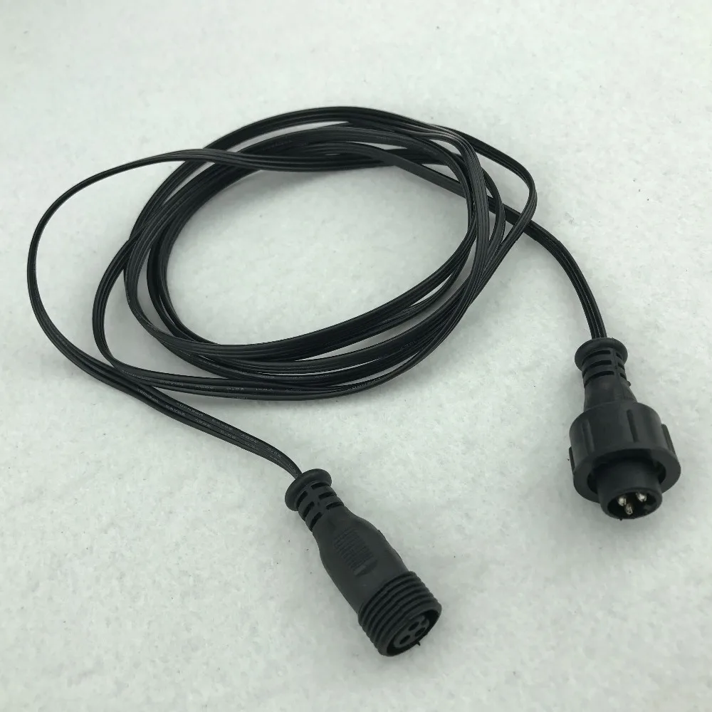 BLACK 2m long 3 core flat 18AWG waterproof extension cable,male connector's diameter: 13.5mm
BLACK 2m long 3 core flat 18AWG waterproof extension cable,male connector's diameter: 13.5mm