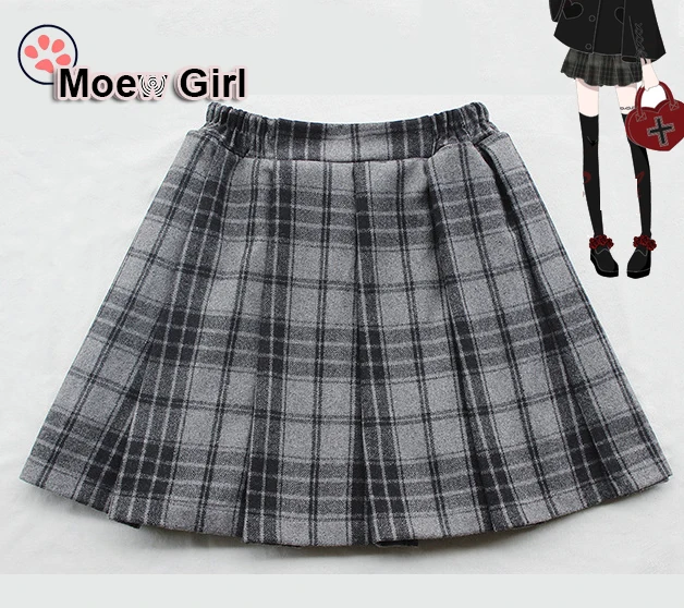 "Black Devil " Series Women's Plaid Checks Wool Blend Mini Pleated Skirt for Winter Color Grey Good Qaulity
"Black Devil " Series Women's Plaid Checks Wool Blend Mini Pleated Skirt for Winter Color Grey Good Qaulity