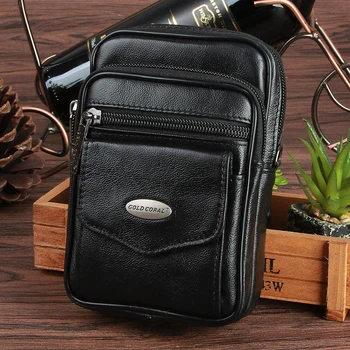 GOLD CORAL Genuine Leather Casual Hip Bum Belt Waist Bags For Men Shoulder Crossbody Bag Flip Phone Case Pouch Male Fanny Pack
GOLD CORAL Genuine Leather Casual Hip Bum Belt Waist Bags For Men Shoulder Crossbody Bag Flip Phone Case Pouch Male Fanny Pack