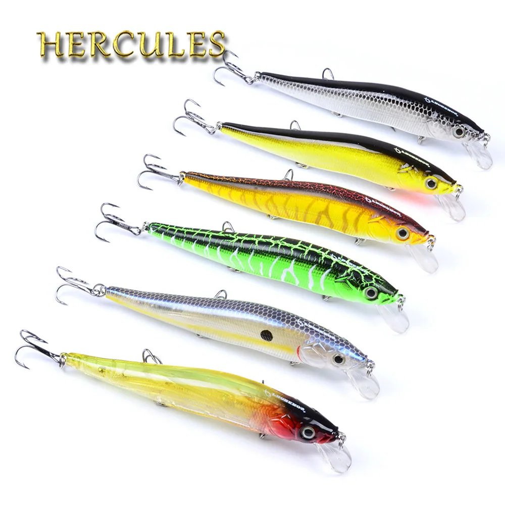 Hercules 1pcs Minnow Fishing Lure 11.94cm 14.47g 3D Eyes Crankbait Wobblers Artificial Plastic Hard Bait peche Fishing Tackle
Hercules 1pcs Minnow Fishing Lure 11.94cm 14.47g 3D Eyes Crankbait Wobblers Artificial Plastic Hard Bait peche Fishing Tackle