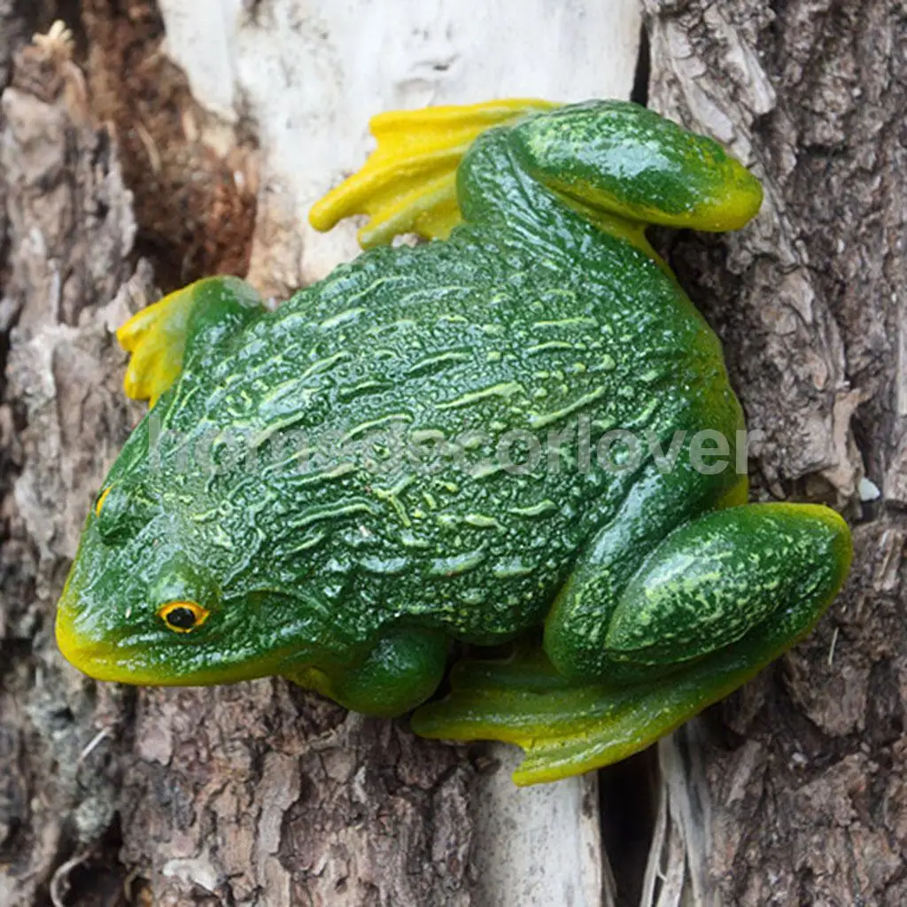 Mini Frog Resin Ornament Figurines Miniatures Bonain Decor for Home Garden Backyard Outdoor Decoration - Green