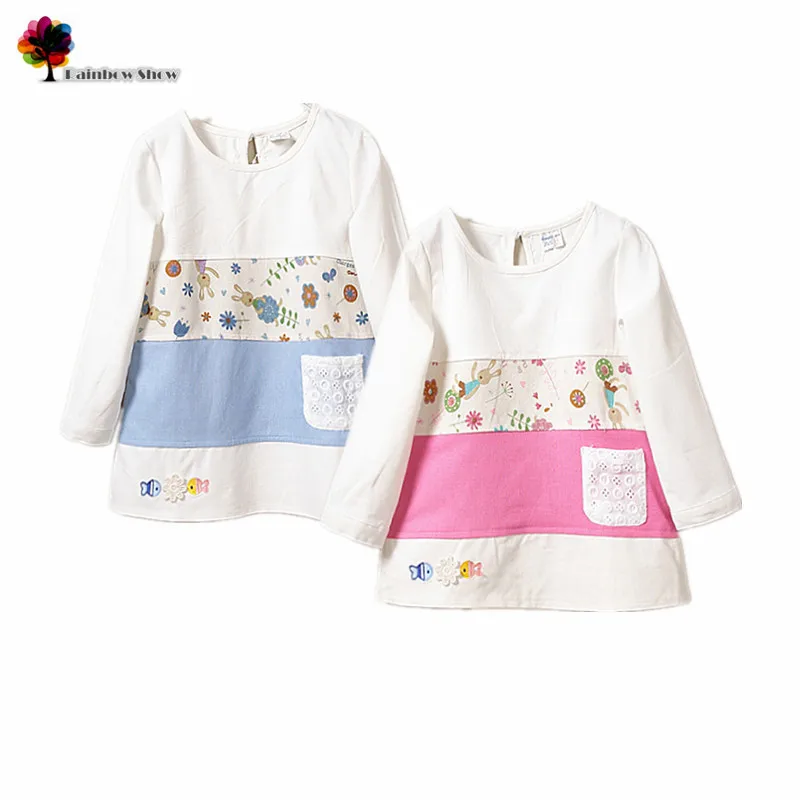 New Children Clothing Spring and Autumn Girls Tri-color stitching printed Lovely Cartoon Rabbit Children Cotton Blouse
New Children Clothing Spring and Autumn Girls Tri-color stitching printed Lovely Cartoon Rabbit Children Cotton Blouse