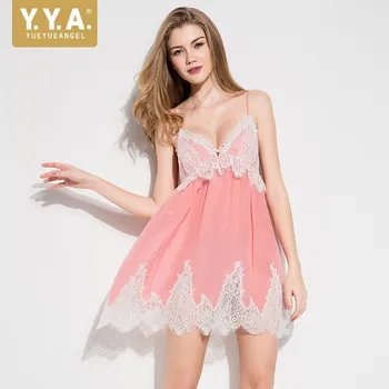 High Quality Summer Women Nightgowns Silk V Neck Strap Sleepwear Sexy Lace Backless Nightwear Slim Fit For Women Nighties
High Quality Summer Women Nightgowns Silk V Neck Strap Sleepwear Sexy Lace Backless Nightwear Slim Fit For Women Nighties