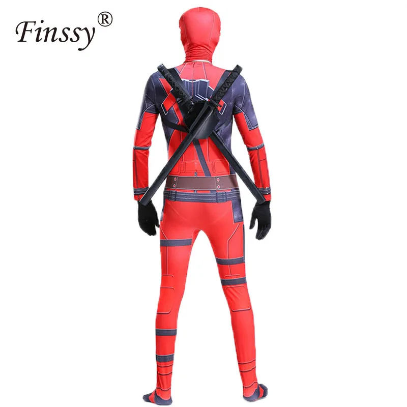 kids adults deadpool costume mask superhero cosplay suit boy one