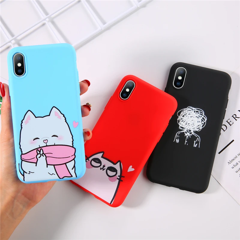 Ottwn Cute Cartoon Phone Case For iPhone XS Max XR X Animal Dog Cat Back Cover Candy Color Graffiti Letter Cases 7 8 6s Plus 5SE
Ottwn Cute Cartoon Phone Case For iPhone XS Max XR X Animal Dog Cat Back Cover Candy Color Graffiti Letter Cases 7 8 6s Plus 5SE