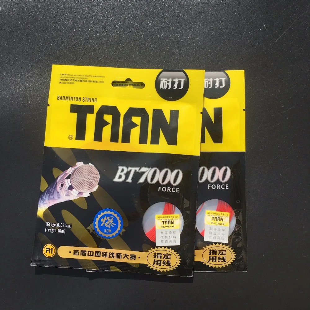 

30LBS 1 pc TAAN BT7000 Badminton String 10M 0.68MM Durable badminton racket string