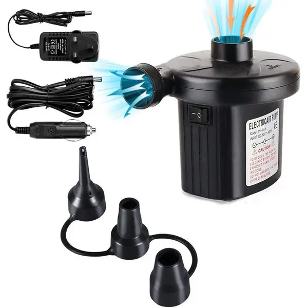 DHBH-UK plug Electric Air Pump Two-way Air Pump with 3 Nozzles, 220V AC/12V DC 2 in 1 Portable Air Mattress Pump Universal Ele
DHBH-UK plug Electric Air Pump Two-way Air Pump with 3 Nozzles, 220V AC/12V DC 2 in 1 Portable Air Mattress Pump Universal Ele