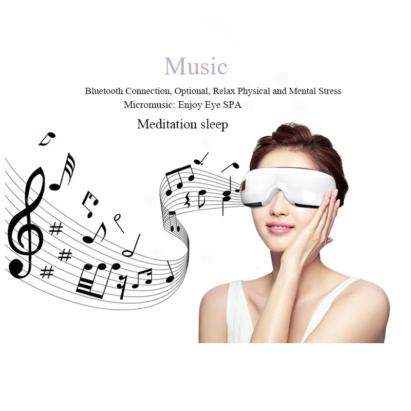 Eye Massager Anti Migraine Portable Bluetooth Eye Massage Remove Dark Circle Protector Eye Protector Electric Vibration Fatigue
Eye Massager Anti Migraine Portable Bluetooth Eye Massage Remove Dark Circle Protector Eye Protector Electric Vibration Fatigue