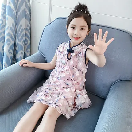 Girls Cheongsam Dress Summer costumes Chinese Style Cheongsam Skirt Cotten Hanfu Girl Dress 2PCS Soft Vintage Design Dress Z921
Girls Cheongsam Dress Summer costumes Chinese Style Cheongsam Skirt Cotten Hanfu Girl Dress 2PCS Soft Vintage Design Dress Z921