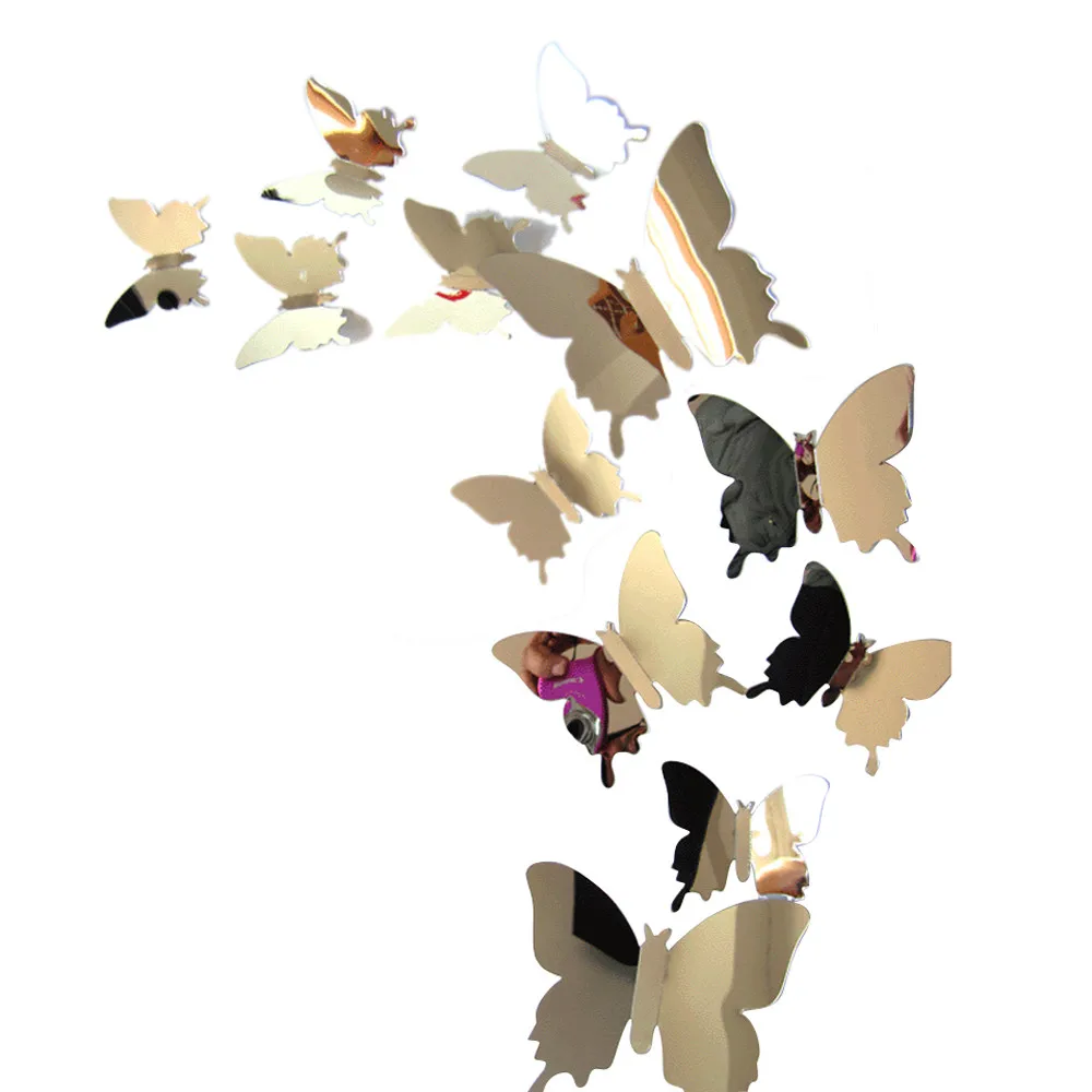 2019 Mirror Wall Stickers Decal Butterflies 3D Mirror Wall Art Home Decors butterfly fridge wall decal on sale 12pcs/set#T2
2019 Mirror Wall Stickers Decal Butterflies 3D Mirror Wall Art Home Decors butterfly fridge wall decal on sale 12pcs/set#T2