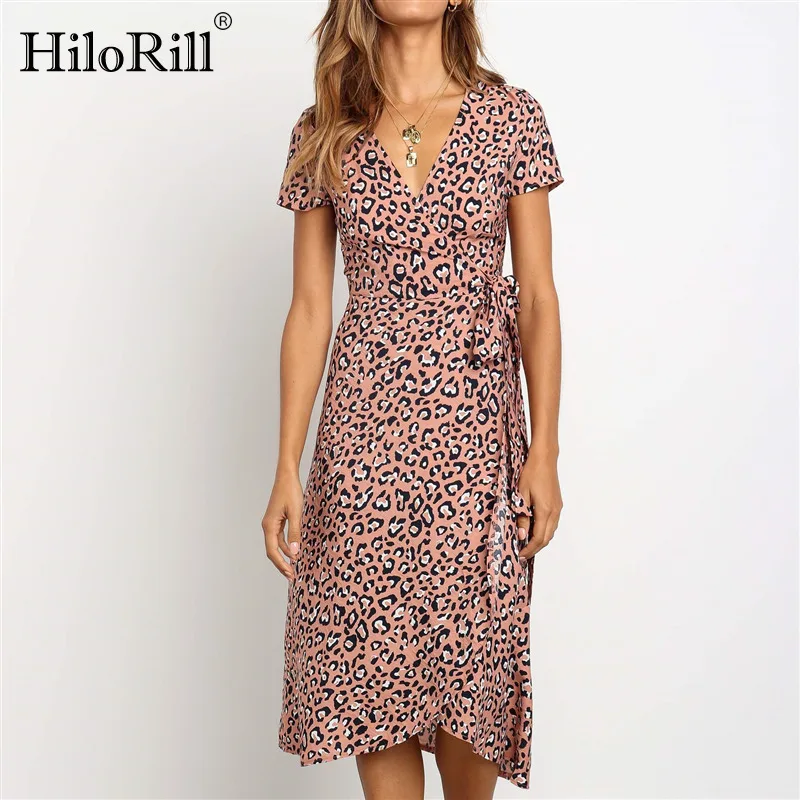 Long Dress Women Summer Casual Short Sleeve V-Neck Beach Chiffon Dress Sexy Leopard Print Side Split Bodycon Wrap Party Dresses
Long Dress Women Summer Casual Short Sleeve V-Neck Beach Chiffon Dress Sexy Leopard Print Side Split Bodycon Wrap Party Dresses