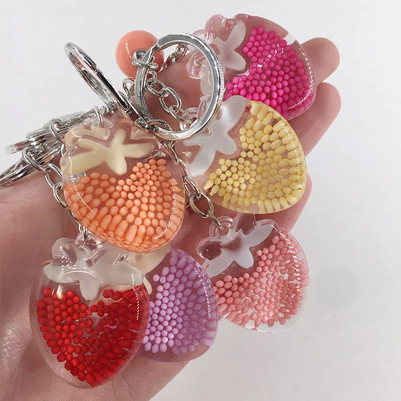 Fashion Keychain Women Jewelry Acrylic strawberry Pendant Key Chain Car Handbag Accessories keychains
Fashion Keychain Women Jewelry Acrylic strawberry Pendant Key Chain Car Handbag Accessories keychains